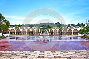 Muslim architecture. Eagle Square on the island of Langkawi