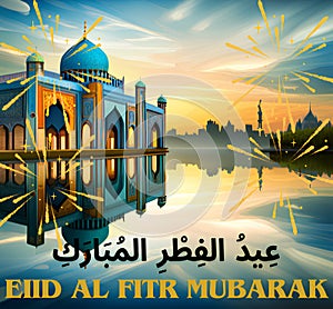 Muslim celebration after Ramadan, Eiid al fitr mubarak