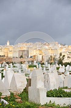 Muslim cemetery. Fes, Morocco