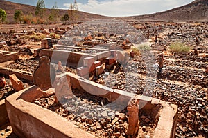 Muslim cemetery.Morocco