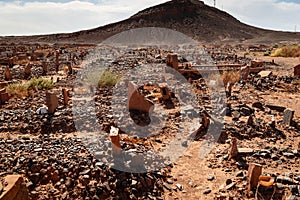 Muslim cemetery.Morocco