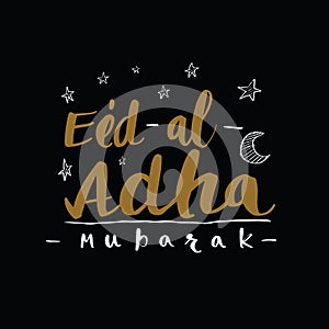 Muslim community festival of sacrifice Eid-Ul-Adha greeting card