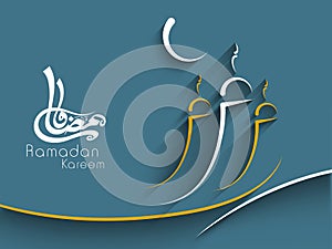 Muslim community holy month Ramadan Kareem background
