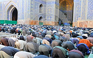 Muslim Friday mass prayer photo