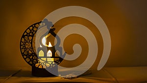 Muslim Holy Month Ramadan - Ornamental Arabic Lantern and dates