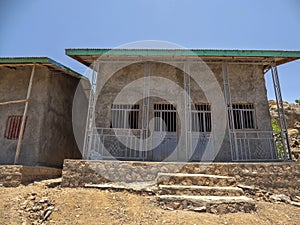 The Muslim House, the number of wives is equal to the number of doors, Amhara Province, Ethiopia photo