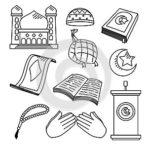 muslim icon symbol vector illustration