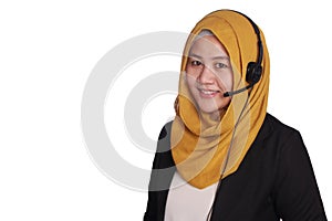 Muslim Lady Call Center Operator