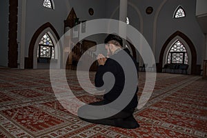 Muslim man pray
