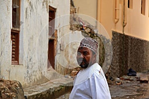 Muslim man, Stone Town, Zanzibar