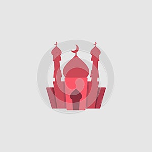 Muslim mosque isolated