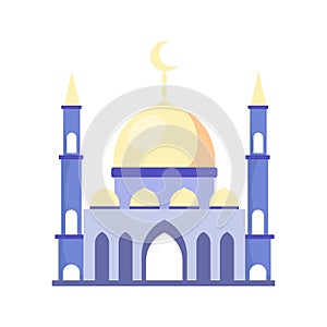 Muslim mosque for pray design vector illustration