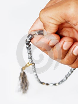 Muslim prayer beads photo
