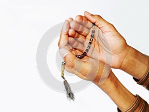 Muslim prayer beads photo