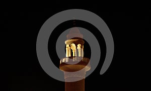 Muslim`s mosque architecture Minaret in Mekkah, Mecca, Medina,Saudi Arabia.
