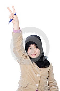 Muslim schoolgirl