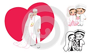 Muslim wedding cartoon