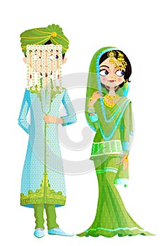 Muslim Wedding Couple