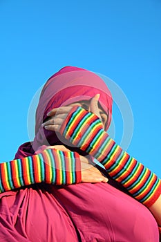 Muslim woman - blind eyes