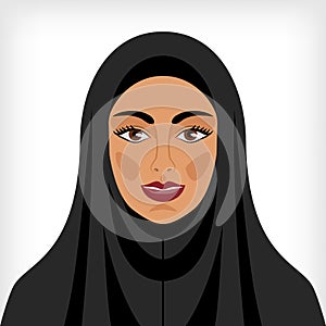 Muslim woman in chador