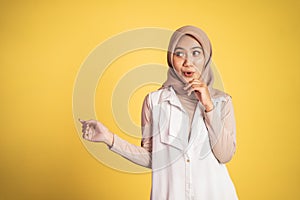 muslim woman feeling uncertain about her life choice