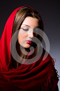 Muslim woman with headscarf