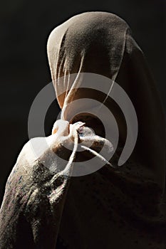 Islamic woman in Iran photo