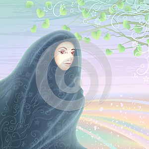 Muslim woman wearing a hijab