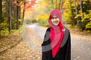 Muslim woman wearing hijab