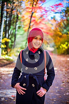 Muslim woman wearing hijab