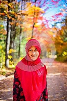 Muslim woman wearing hijab