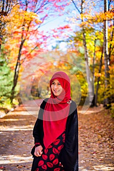 Muslim woman wearing hijab