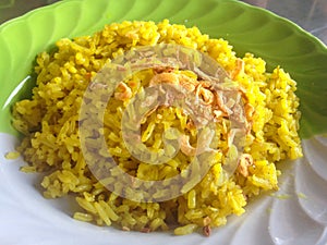 Muslim yellow rice