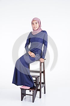 Muslimah fashion portrait concept