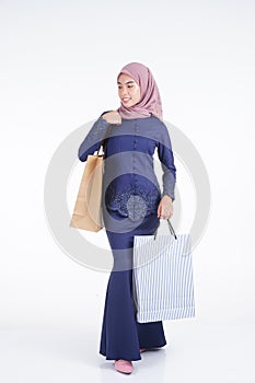 Muslimah fashion portrait concept