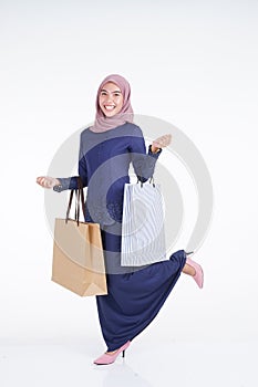 Muslimah fashion portrait concept