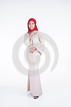 Muslimah fashion portrait concept