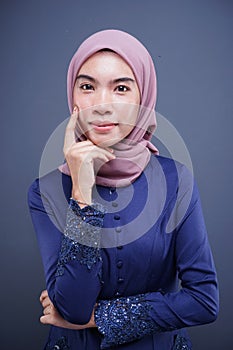 Muslimah fashion portrait concept