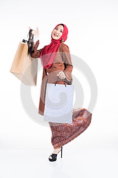 Muslimah fashion portrait concept