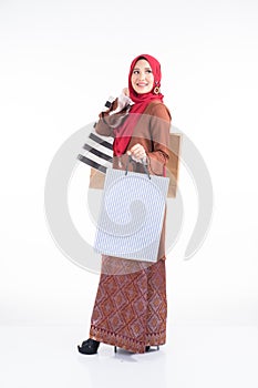 Muslimah fashion portrait concept