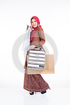 Muslimah fashion portrait concept