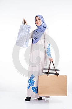 Muslimah fashion portrait concept