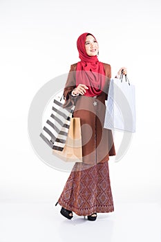 Muslimah fashion portrait concept