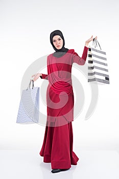 Muslimah fashion portrait concept