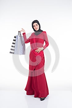 Muslimah fashion portrait concept