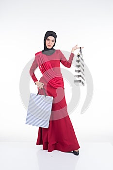 Muslimah fashion portrait concept