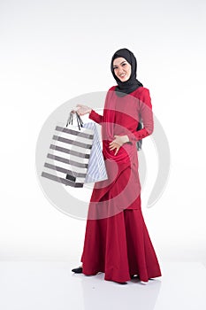 Muslimah fashion portrait concept