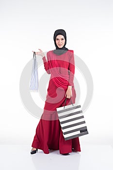 Muslimah fashion portrait concept