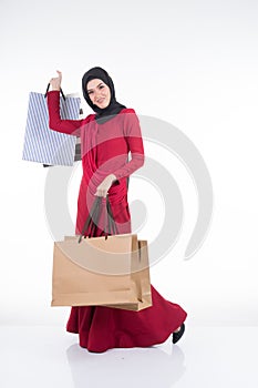 Muslimah fashion portrait concept