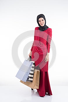 Muslimah fashion portrait concept